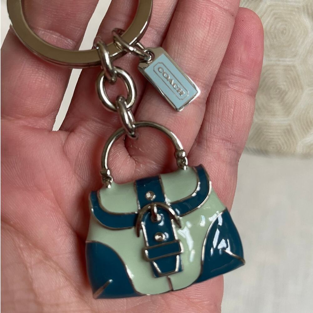 Rare Y2K Coach Blue Buckle Soho Bag Charm Keychain | Retired Mini Purse NWOT